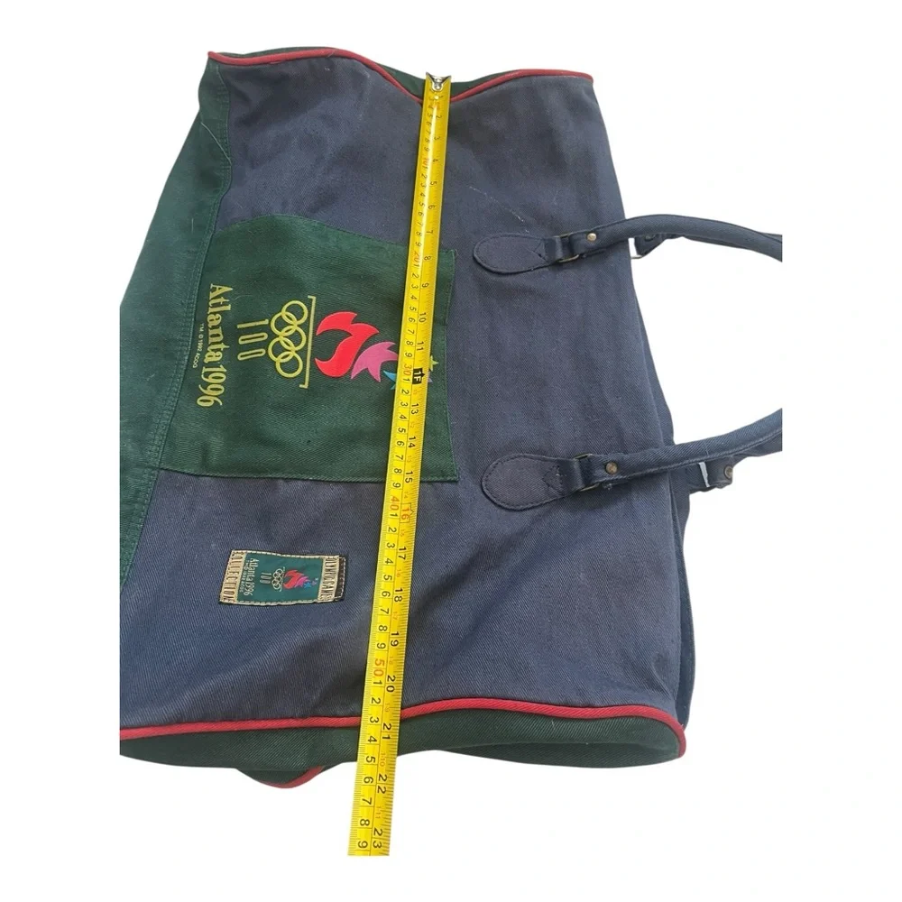 Vintage 1996 Atlanta Olympics Collection Canvas Multi Color Duffle Bag 16’X21’